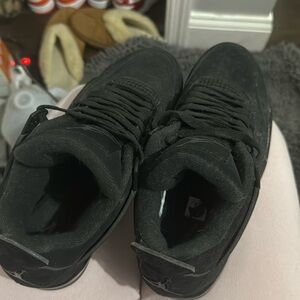 Black Jordan 4s